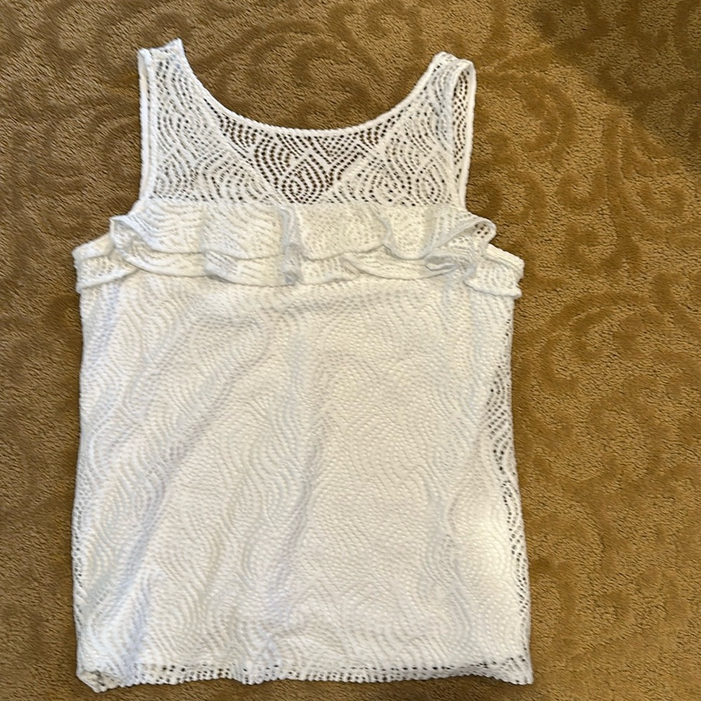 Lily Pulitzer white sleeveless shirt
